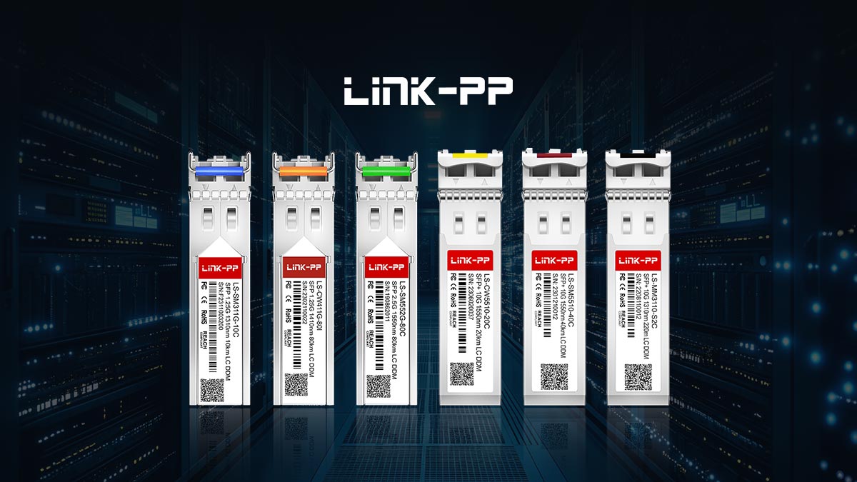 SFP optical transceivers with duplex LC interfaces 