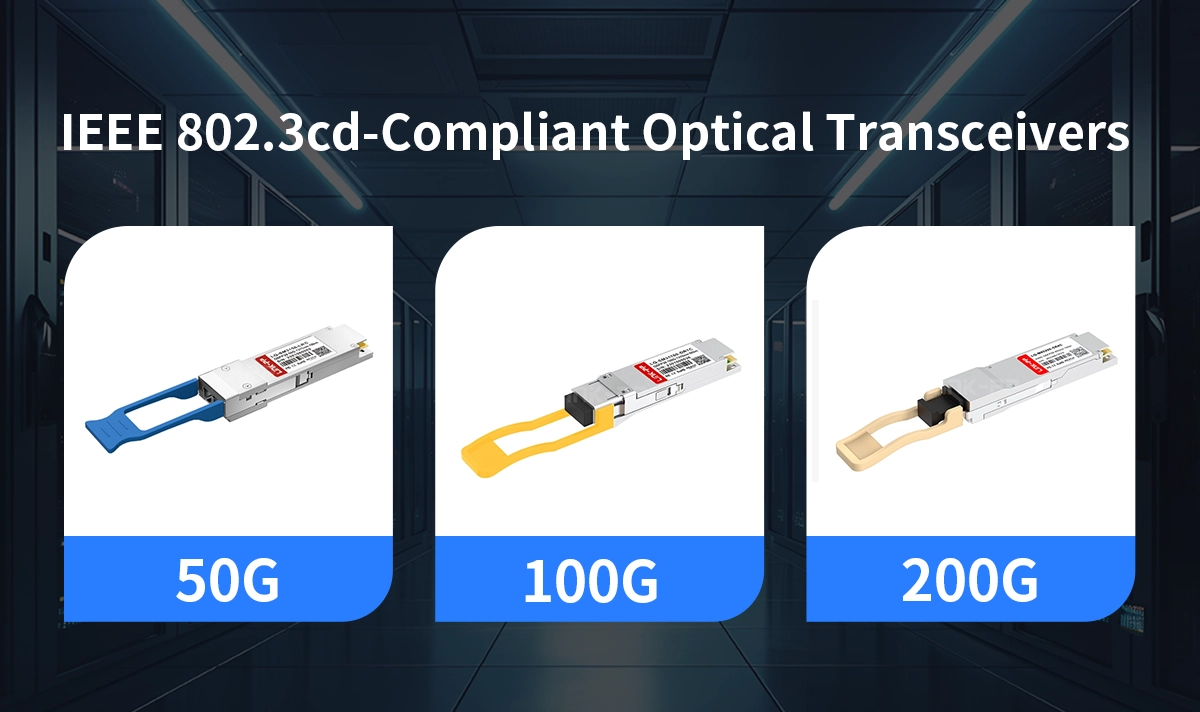 IEEE 802.3cd-compliant optical modules