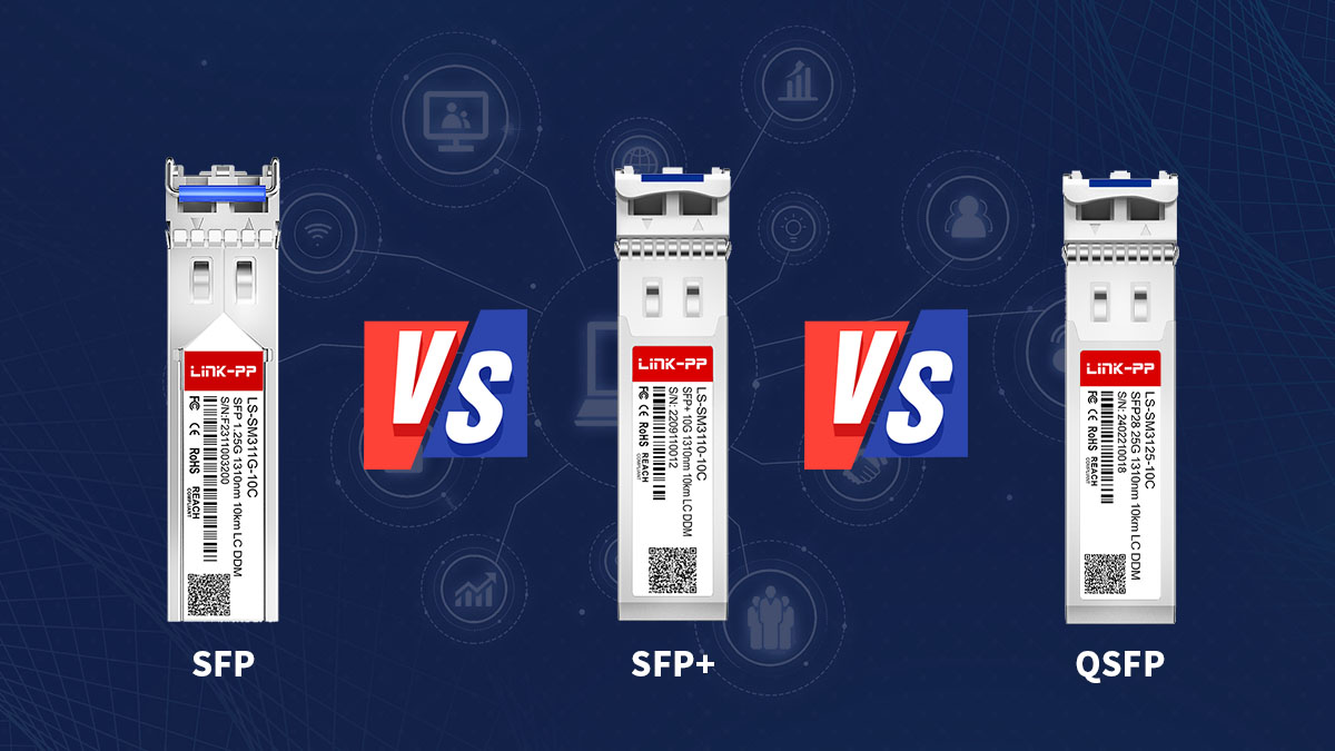 SFP vs. SFP+ vs. QSFP