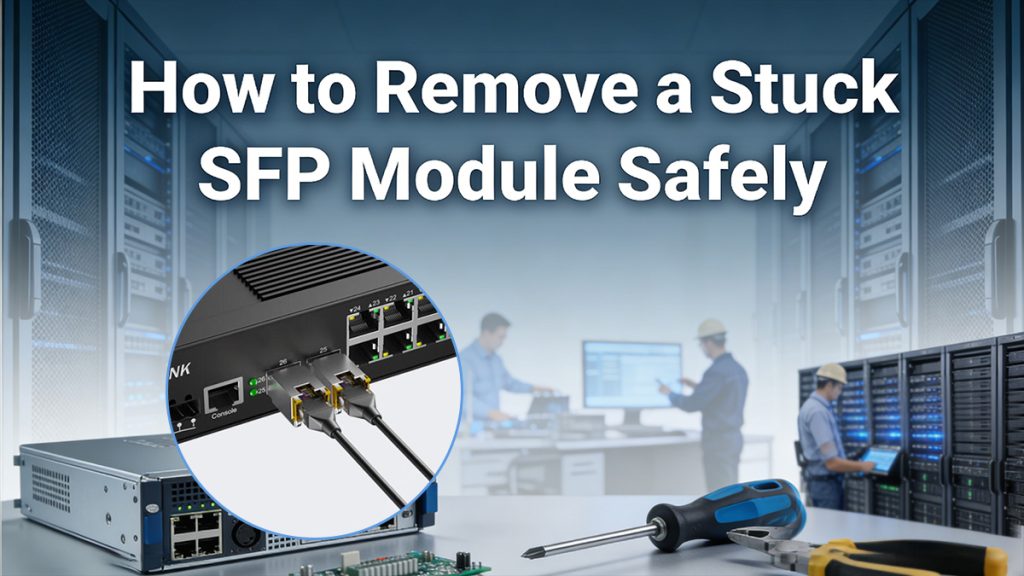 How to Remove a Stuck SFP Module Safely